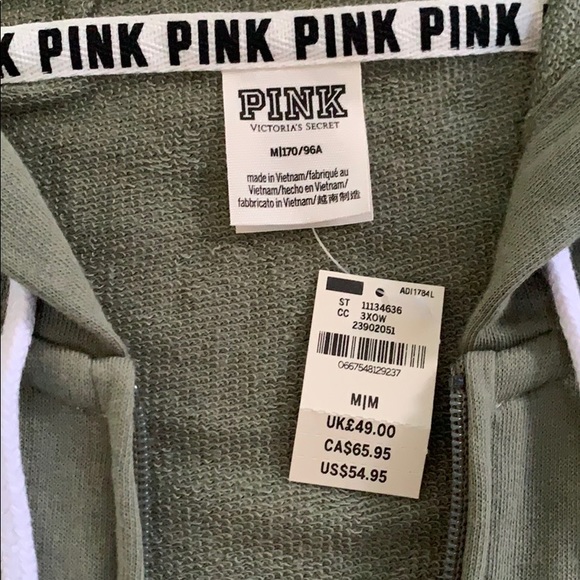 PINK zip up hoodie - Picture 4 of 8